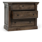 Adelaide - Wood 3 Drawer Nightstand - Cocoa Brown - R&R Furniture Gallery (Fountain Valley, CA)