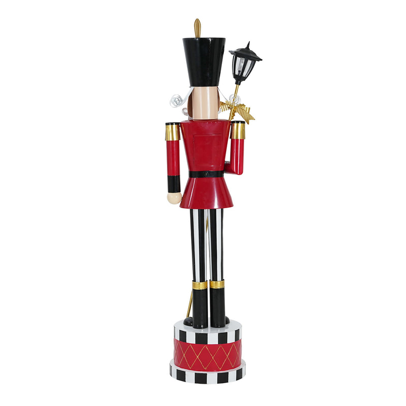 Red Noble House classic nutcracker Christmas decor with timeless design and durable construction, perfect for holiday display.