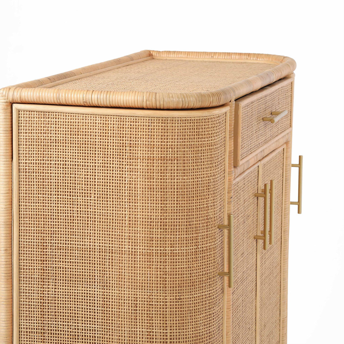 Tarot - Rattan Bar Cabinet - Natural - R&R Furniture Gallery (Fountain Valley, CA)