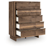 Chirason - Five Drawer Wide Chest - Brown - R&R Furniture Gallery (Fountain Valley, CA)