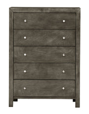 Gray transitional accent storage chest by Glory Furniture with elegant design and multiple compartments for stylish organization.