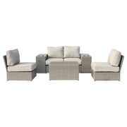 Stylish Modular Wicker Patio Seating Group - R&R Furniture Gallery (Fountain Valley, CA)