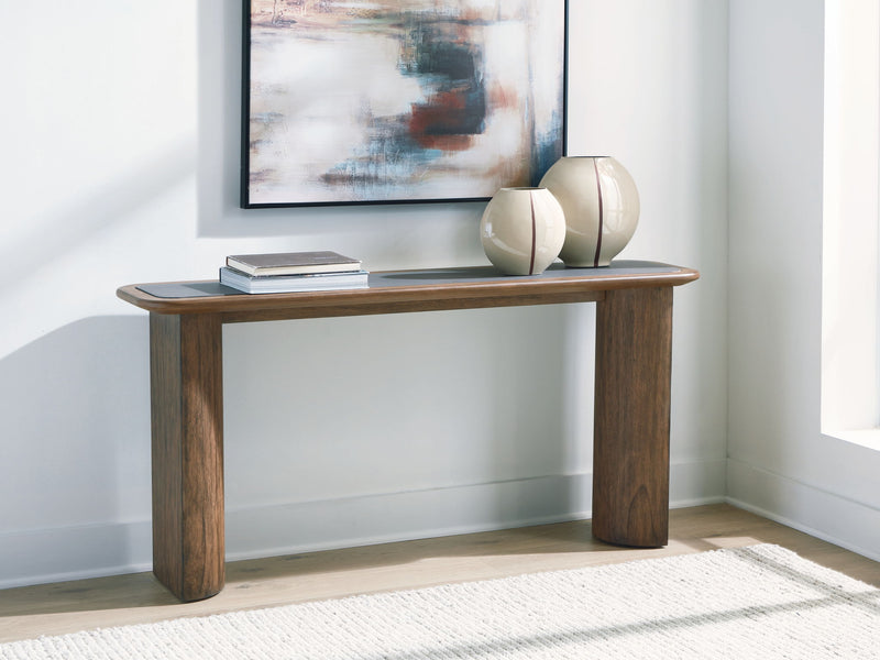 Dontayne - Sofa Table - Warm Brown - R&R Furniture Gallery (Fountain Valley, CA)
