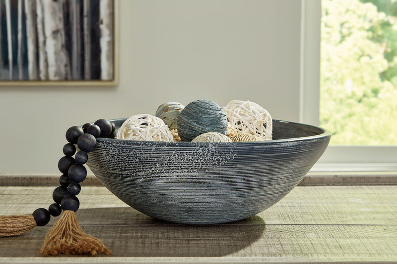 Signature Design by Ashley Meadie Bowl, a stylish ceramic bowl from the Plates & Bowls collection, with a modern design.