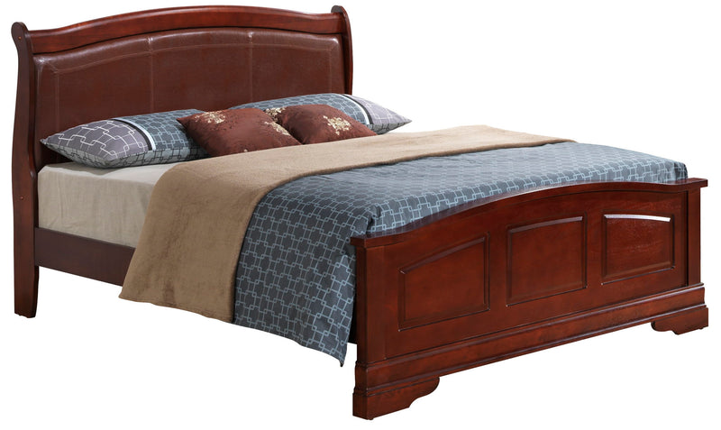 Panel Sleigh Bed Elegantly Crafted - R&R Furniture Gallery (Fountain Valley, CA)