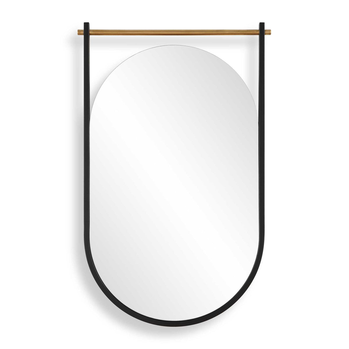 Mirror - Satin Black / Gold Leaf