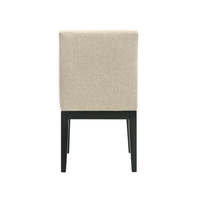 Froja - Side Chair (Set of 2) - Beige Fabric & Black - R&R Furniture Gallery (Fountain Valley, CA)