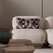 Bristol Point - Armless Chair - Fawn / Saddle Brown - R&R Furniture Gallery (Fountain Valley, CA)