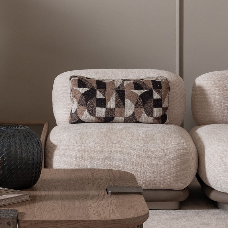 Bristol Point - Armless Chair - Fawn / Saddle Brown - R&R Furniture Gallery (Fountain Valley, CA)