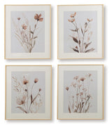 Chettings - Wall Art Set (Set of 4) - Beige / Gray / Blush - R&R Furniture Gallery (Fountain Valley, CA)