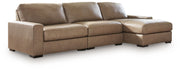 Benchcraft Veronella stationary sectional sofa with plush fabric and modern design, shown in a spacious living room setting.