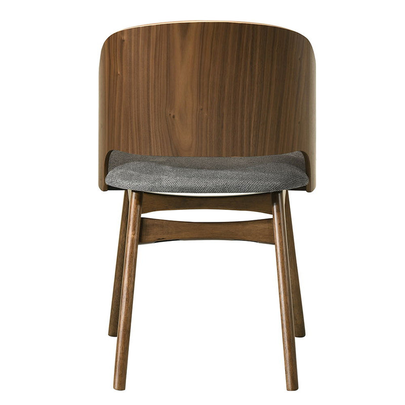 Delmon - Side Chair (Set of 2) - Dark Walnut / Gray - R&R Furniture Gallery (Fountain Valley, CA)