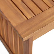 Acacia Wood Rectangular Patio Coffee Table For Outside - R&R Furniture Gallery (Fountain Valley, CA)