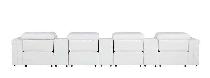 1126 - 7-Piece Modular Power Reclining Sofa In With 4 Power Recliners & Power Headrests