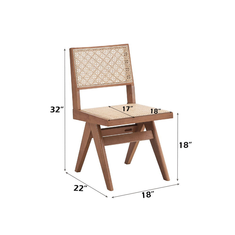 Velentina - Side Chair (Set of 2) - Rattan & Natural - R&R Furniture Gallery (Fountain Valley, CA)