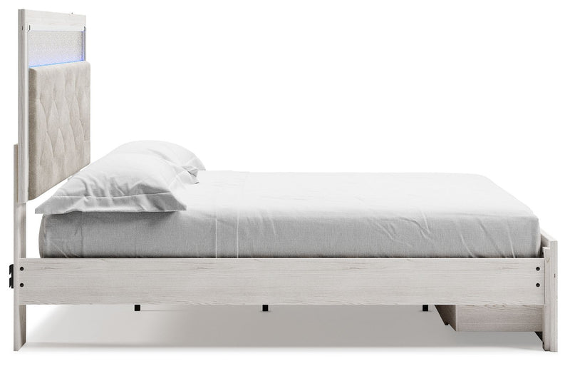 Altyra - King Upholstered Storage Bed - White - R&R Furniture Gallery (Fountain Valley, CA)
