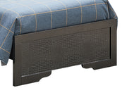 Upholstered Lorana bed in a modern bedroom setting, showcasing a stylish, padded headboard and clean design by Glory Furniture.