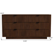 Lola - Dresser With 6 Drawers - Dark Brown - R&R Furniture Gallery (Fountain Valley, CA)