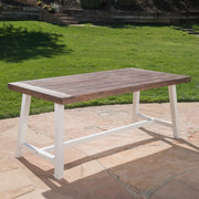 Outdoor Sandblast Finish Acacia Wood Dining Table - R&R Furniture Gallery (Fountain Valley, CA)