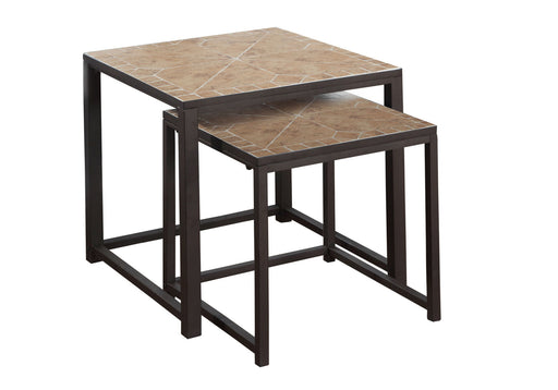Nesting Table, Space-Saving Design Transitional (Set of 2) - R&R Furniture Gallery (Fountain Valley, CA)