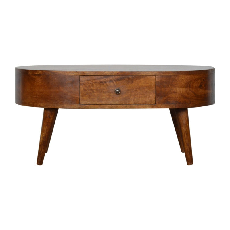 Rounded Wood Table - R&R Furniture Gallery (Fountain Valley, CA)