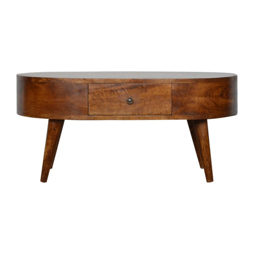 Rounded Wood Table - R&R Furniture Gallery (Fountain Valley, CA)