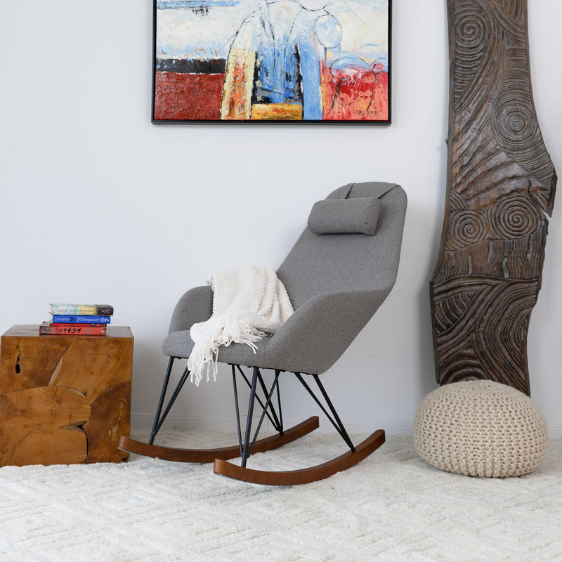 Chloe - Mid Century Modern Rocker Livingroom And Bedroom Chair - R&R Furniture Gallery (Fountain Valley, CA)