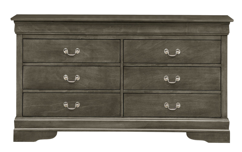 Elegant traditional storage dresser in wood finish from Glory Furniture with multiple drawers and classic design.