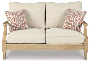 Clare View - Loveseat w/Cushion - Beige - R&R Furniture Gallery (Fountain Valley, CA)