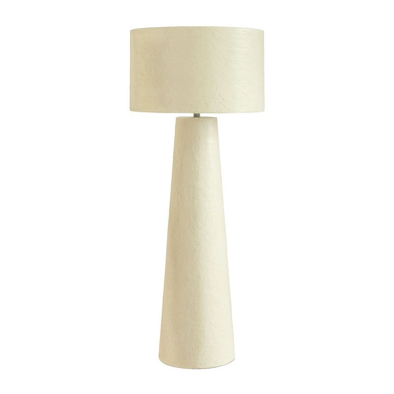 Yala - Papier Mache Floor Lamp - Cream - R&R Furniture Gallery (Fountain Valley, CA)