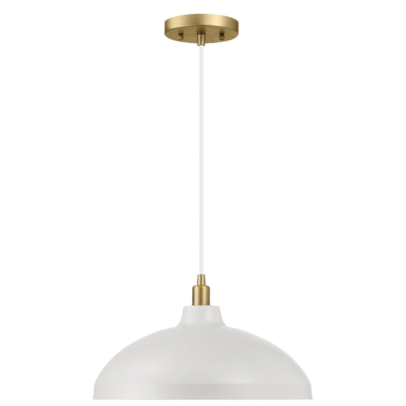 Astral - Single Light Pendant Lamp For Entrance Kitchen Island - Gold / White - R&R Furniture Gallery (Fountain Valley, CA)