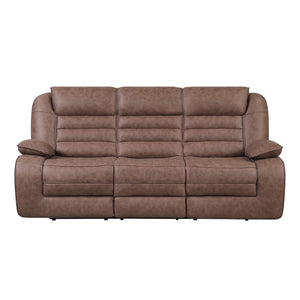 Lucius - Reclining Sofa With Manual Recline - Brown