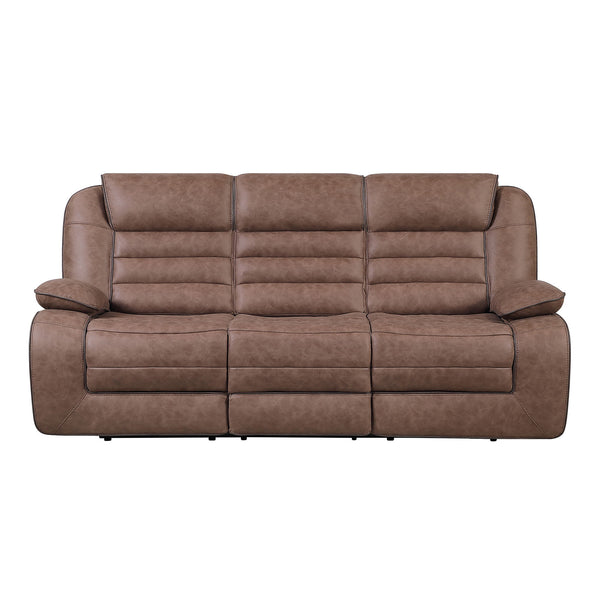 Lucius - Reclining Sofa With Manual Recline - Brown