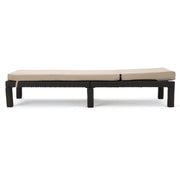 Puerta - Chaise Lounge Frame Cushion Outdoor Wicker Iron - Beige / Dark Brown - R&R Furniture Gallery (Fountain Valley, CA)