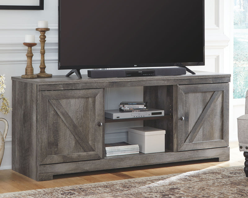 Wynnlow - TV Stand With Fireplace Option - R&R Furniture Gallery (Fountain Valley, CA)