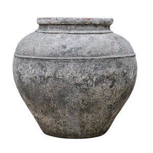 Echoes Of Time - Concrete Outdoor Planter - Dark Gray