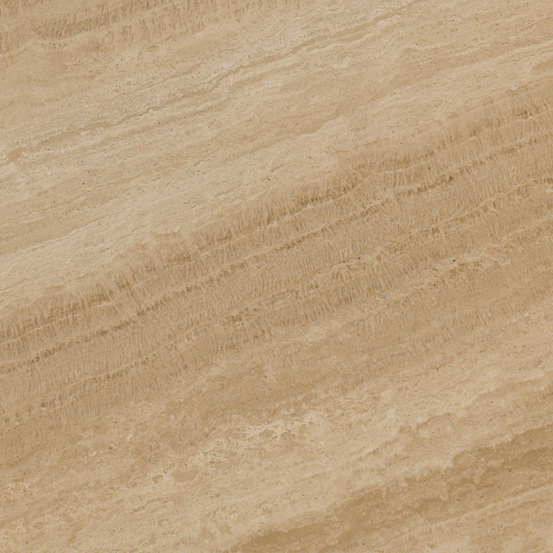 Idella - Travertine Round Table - R&R Furniture Gallery (Fountain Valley, CA)