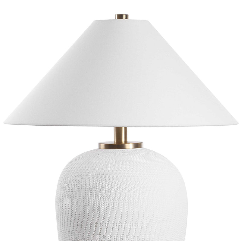 Merriton - Matt White Table Lamp - White