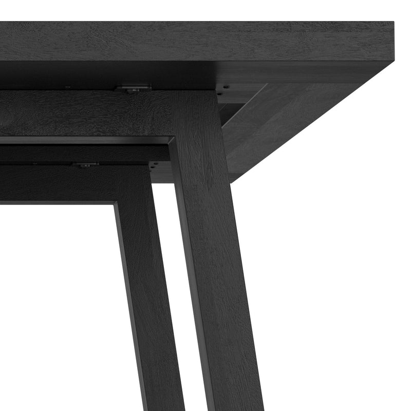Simpli-Home Whitley dining table with a wooden surface and sturdy legs, ideal for modern dining rooms.