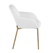Pair of Lumi Source Daniella contemporary dining chairs with sleek design and cushioned seats, set of 2.