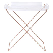 Cercie - Tray Table - Clear Acrylic & Copper - R&R Furniture Gallery (Fountain Valley, CA)