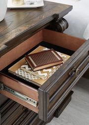 Maylee - Three Drawer Night Stand - Dark Brown - R&R Furniture Gallery (Fountain Valley, CA)