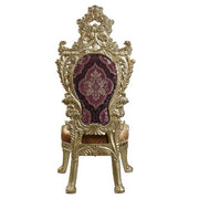 Bernadette - Side Chair (Set of 2) - Pattern Fabric & Gold - R&R Furniture Gallery (Fountain Valley, CA)