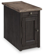 Tyler Creek - Chair Side End Table - Grayish Brown / Black - R&R Furniture Gallery (Fountain Valley, CA)