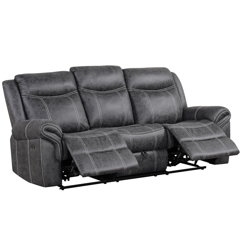 Zubaida - Sofa w/USB Dock & Console(Motion) - R&R Furniture Gallery (Fountain Valley, CA)