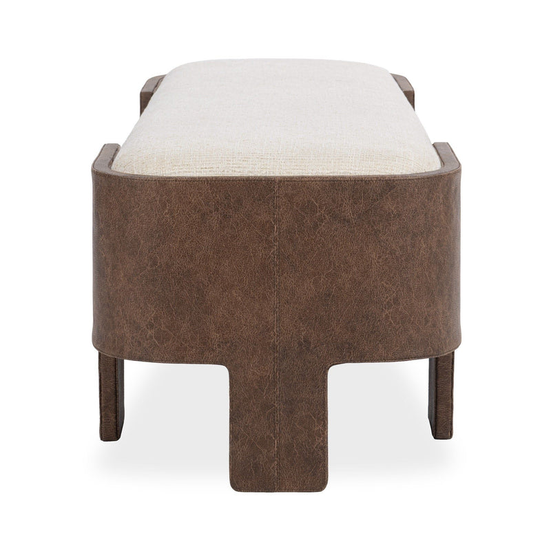 Janya - Accent Bench - Oat Cream - R&R Furniture Gallery (Fountain Valley, CA)