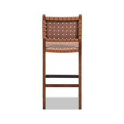 Andre - Counter Stool With Back - Pecan Brown - R&R Furniture Gallery (Fountain Valley, CA)