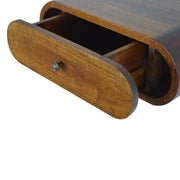 Wall Mounted Round Bedside Table - Chestnut - R&R Furniture Gallery (Fountain Valley, CA)