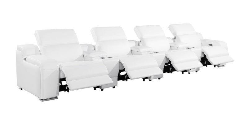 1116 - 7-Piece Modular Power Reclining Sofa In With 4 Power Recliners & Power Headrests