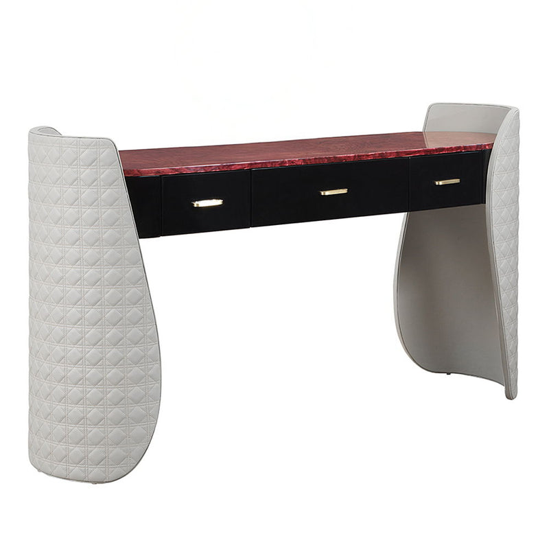 Jamonica - Vanity Desk - Gray & Dark Brown - R&R Furniture Gallery (Fountain Valley, CA)